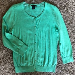 Green cardigan. Small